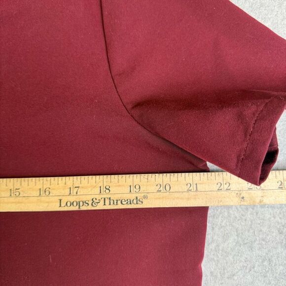 Figs casma scrub top womens Large burgundy two pocket healthcare nursing - Picture 3 of 7